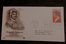 FDC #2146* ABIGAIL ADAMS* 6/14/1985- Quincy- MASS* Artcraft Cachet.