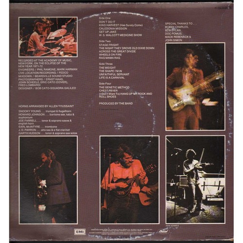 The Band Lp Vinile Rock Of Ages The Band In Concert / Capitol Nuovo - Imagen 2 de 2