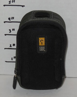 Case Logic Digital Camera Case Black Protective Padded Lined 4'' x 2.5''