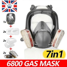 ✅6800 Full Face 7 IN 1 Gas Mask Chemical Vapor Paint Spray Respirator 95% Filter