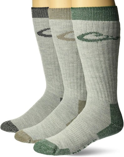 Drake Mens Merino Wool Moisture Wicking Warm Comfy Boot Crew Socks Gift Box 3 Pr - Picture 2 of 8