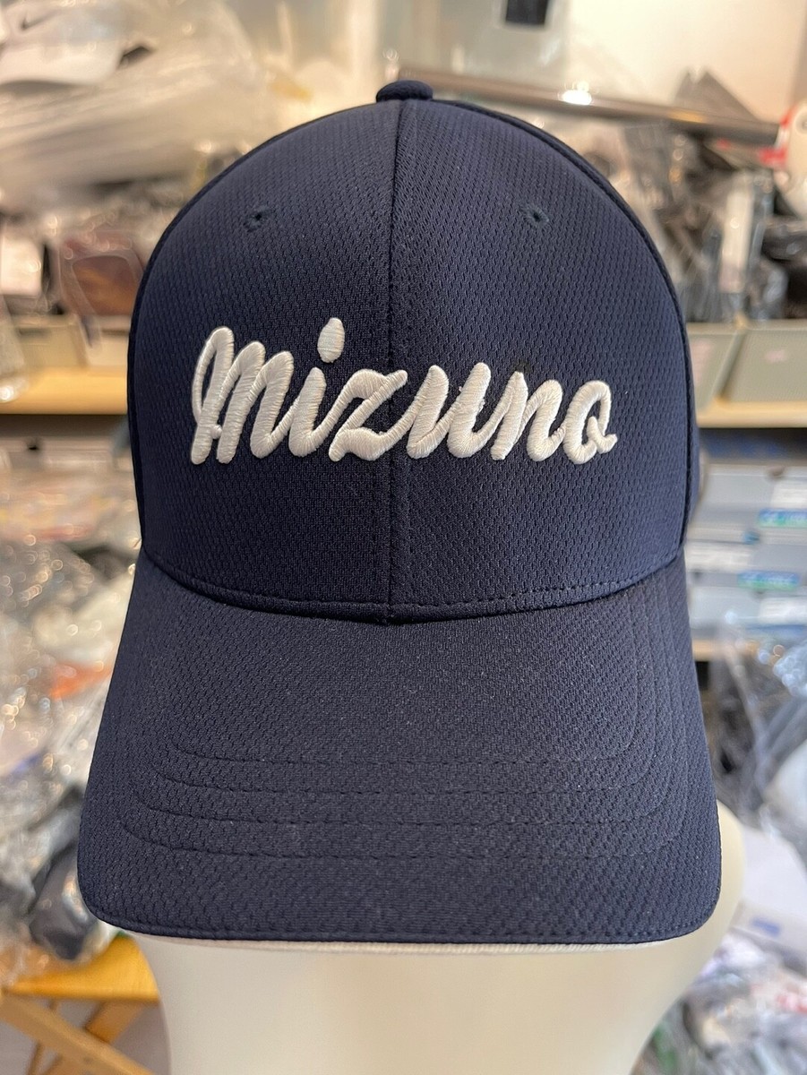 Mizuno Big Logo Ball Cap Unisex Sportswear Cap Casual Hat Navy NWT