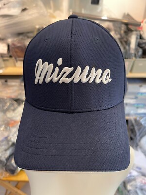 Mizuno Big Logo Ball Cap Unisex Sportswear Cap Casual Hat Navy NWT