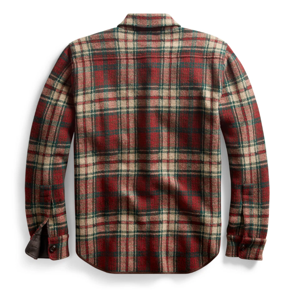 RRL Ralph Lauren Wool Cashmere Blend Work Shirt Sweater-MEN- M - Image 2 of 2