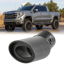 For Gmc Sierra 1500 Car Exhaust Pipe Tip Round Rear Tail Muffler Stainless Steel