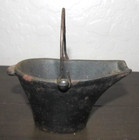 Vintage Cast Iron Miniature Coal Ash Scuttle Bucket Pail Dollhouse Toy Ashtray — photo 2