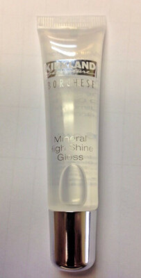 Kirkland by Borghese Mineral High Shine Lip Gloss 0.46oz Sheer + free FACE BRUSH