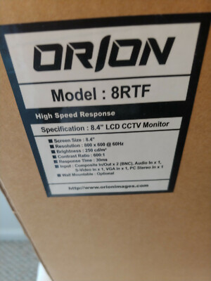 Orion Images 8RTF LCD CCTV Monitor w/ Free Shipping