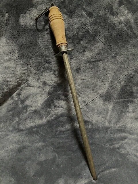 Vintage Quality Lamson Butcher Steel Sharping, Honing Rod