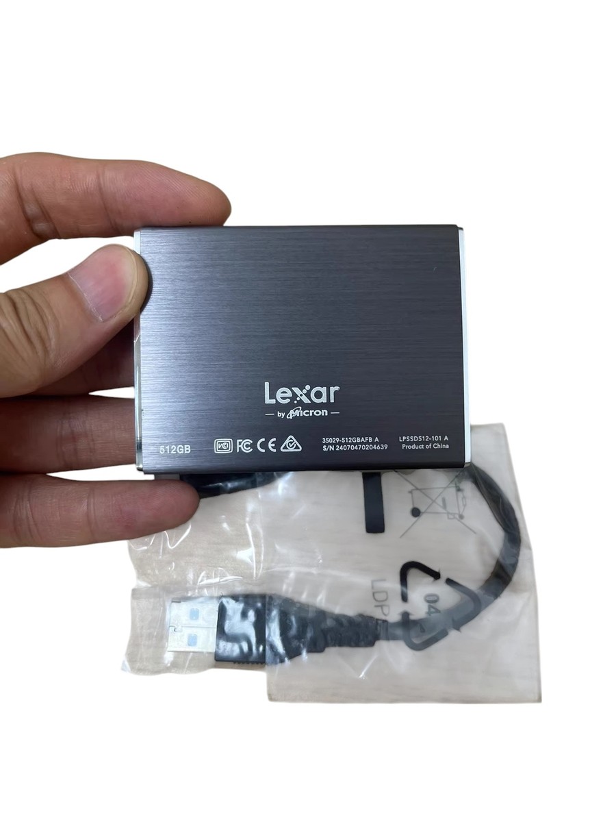 Lexar SL100 portable SSD 512GB USB3.1 USBA to USBC，MLC memory