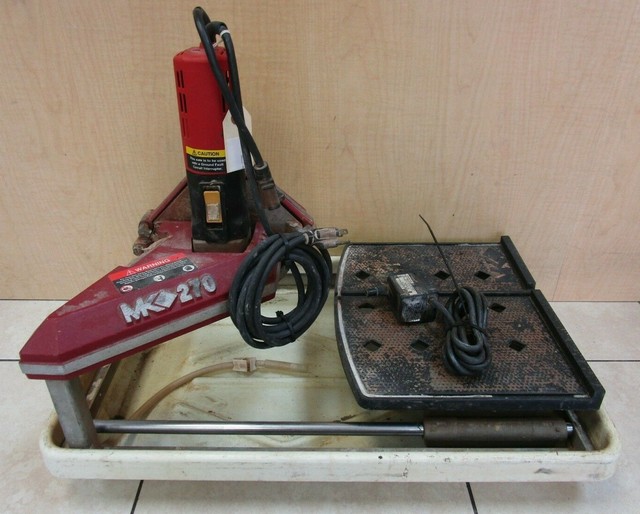 MK Diamond MK 270 Wet Tile & Stone Cutting Saw 8 Amp 7" Blade