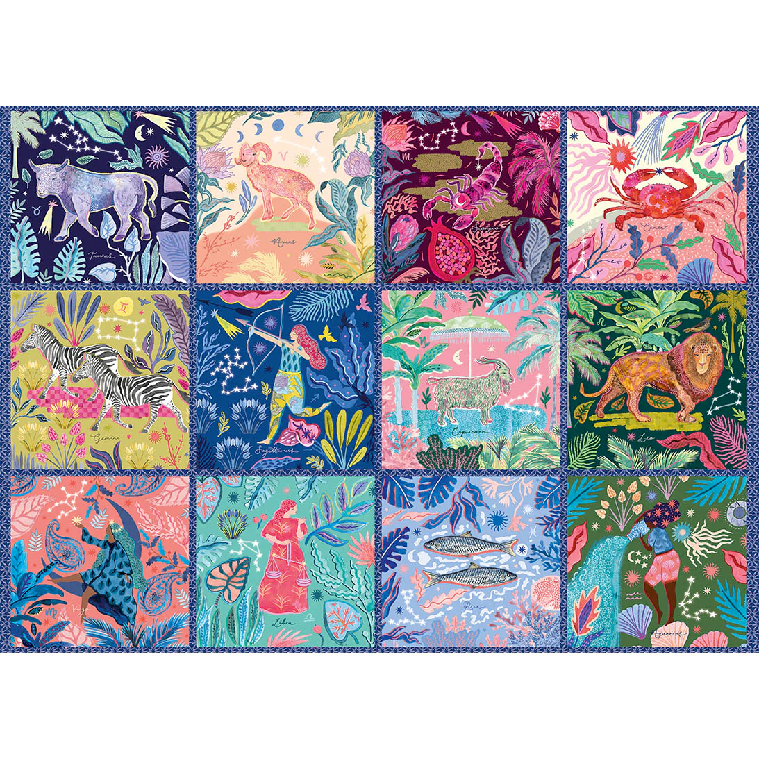 Gibsons Zodiac Jungle 1000 piece fantasy jigsaw puzzle