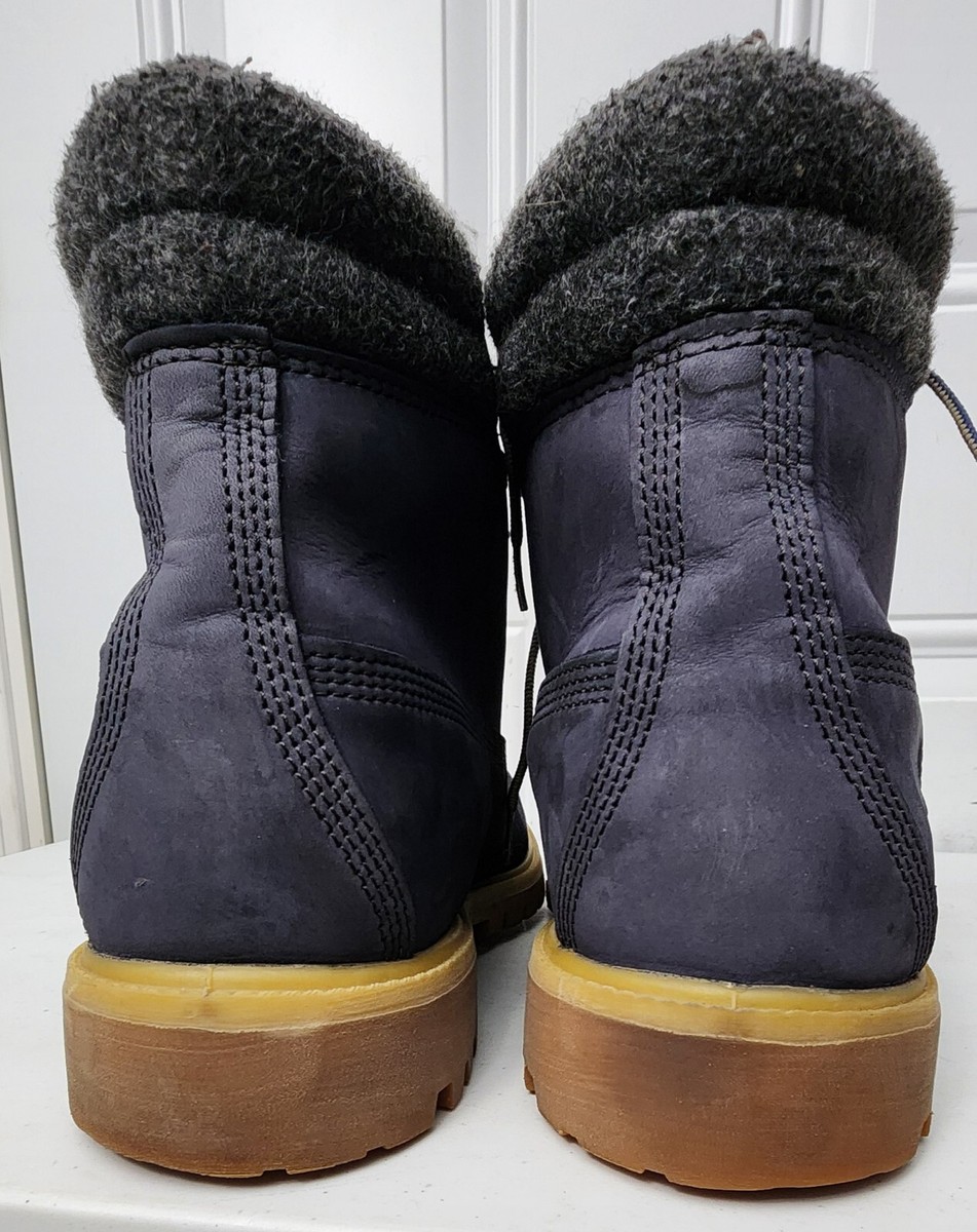 Timberland Premium 6-Inch Waterproof Boots in a blue suede colorway size 13 Timberland 6 Inch Premium Waterproof Boots Navy Blue Mens  main image 3