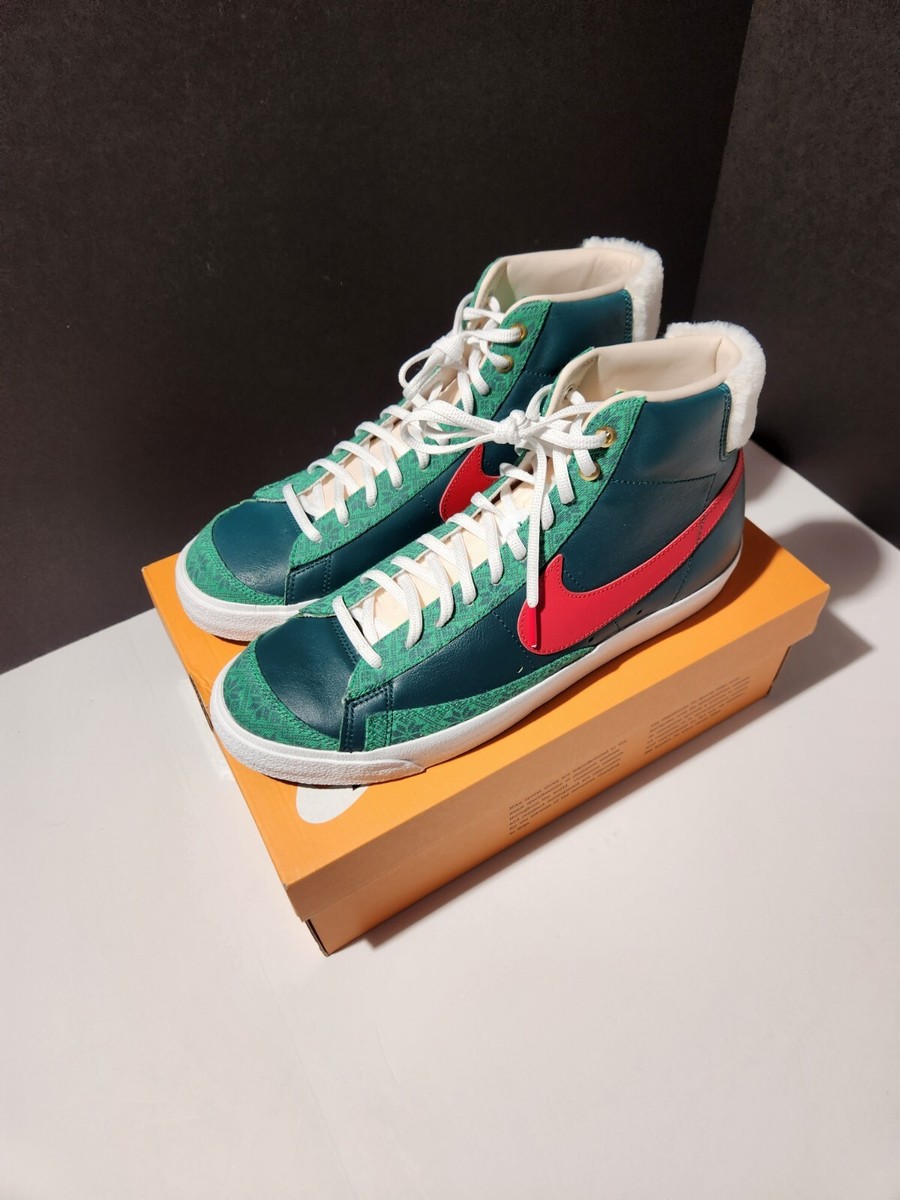 Nike Blazer Mid 77 Vintage Nordic Christmas Mens Size 11 DC1619-300 Womens 12.5 Nike Blazer Mid 77 Vintage Nordic Christmas Mens Size 11  main image 4