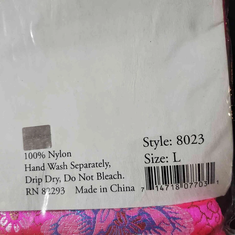 Brocade Mandarin Collar Mini Dress- Costume- Size Adult Large-New- RRR Halloween - Image 3 of 3