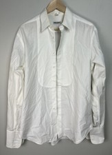 Giorgio Armani Le Collezioni Tuxedo Bib Long Sleeve Button Down Shirt 15.5/39
