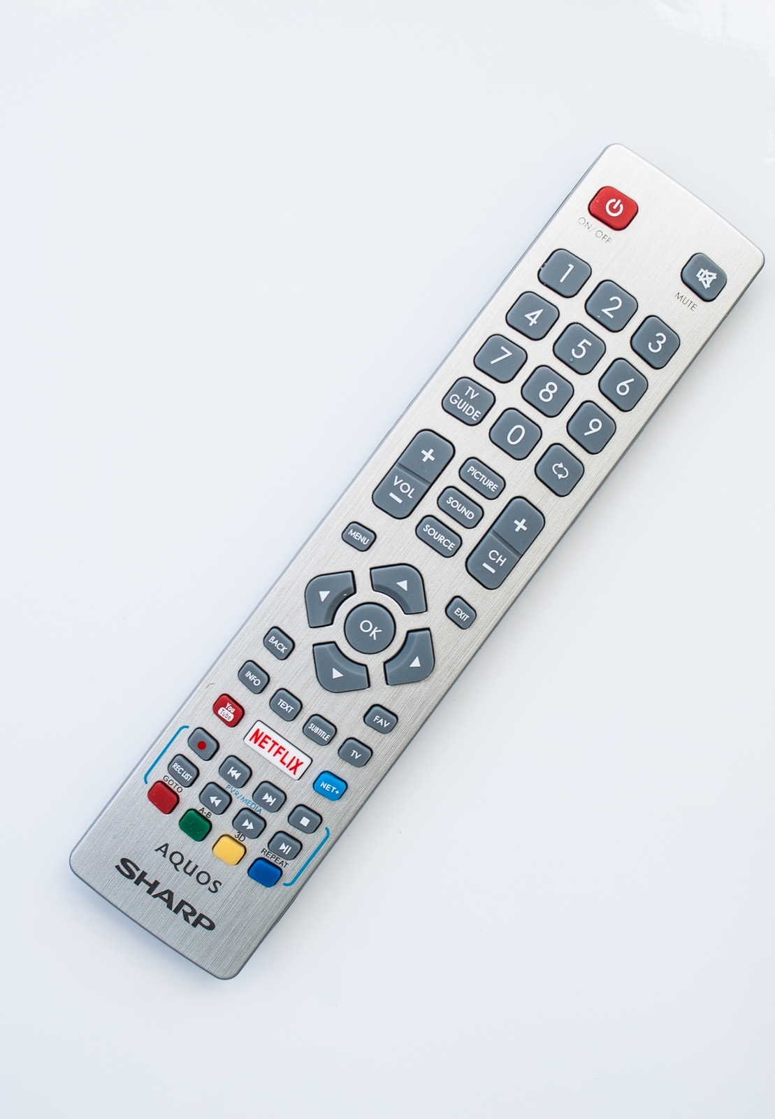 ALLIMITY DR0337 Fernbedienung Ersatz Für Sharp Aquos 3D TV – Kompatibel Mit Vielen LC-Modellen (z.B. LC-43CUG8052E)