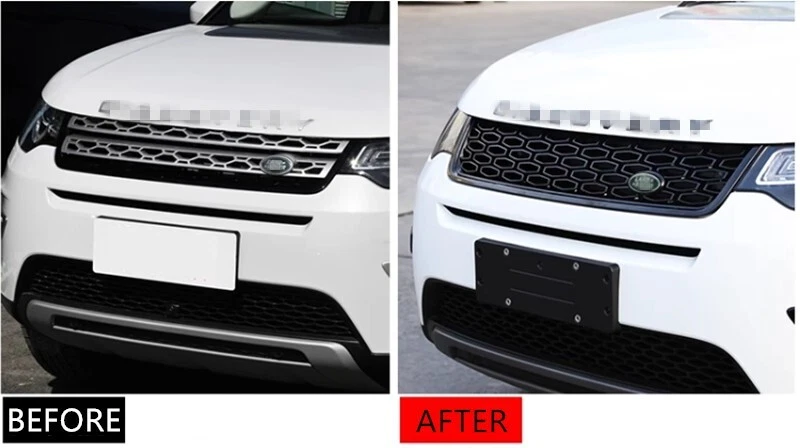 Full Black Front Bumper Mesh Grille for Land Rover Discovery Sport 2015-2019 - Image 4 of 4