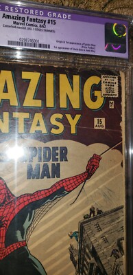 【激レア】Amazing Fantasy #15 Facsimile CGC amazing fantasy 15 cgc 2.5 | eBay