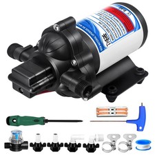 2025 Upgrade 2088-422-144 RV Fresh Water Pump,12 V 45 PSI 3.3 GPM Diaphragm P...