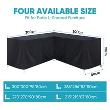 Copertura mobili da giardino a forma di L custodia protettiva per divano ad angolo gruppo salotto ad angolo mobili da salotto