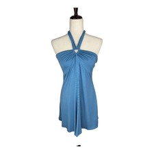 Reformation Womens Blue Hera Knit Mini Sleeveless Dress Size Large