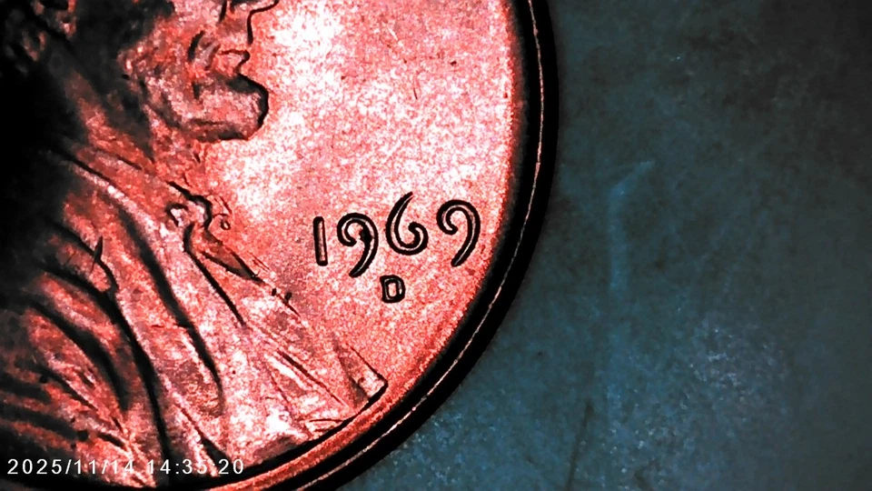 *¡Lote de 5 centavos conmemorativos Lincoln 1969-D DDO/DDR BU # 1109202509! Foto 2 de 4