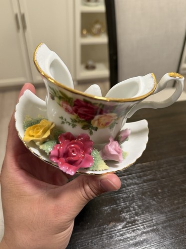 Royal Albert Old County Rose Teacup Night Light