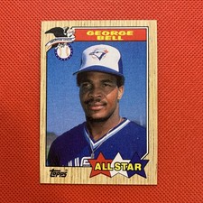 1987 Topps #612 George Bell-BLUE JAYS-ALL-STAR
