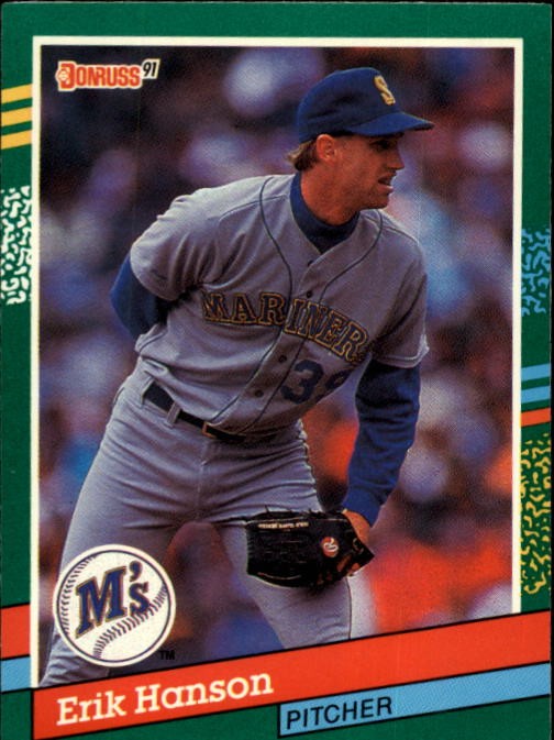1991 Donruss #550 Erik Hanson - BB