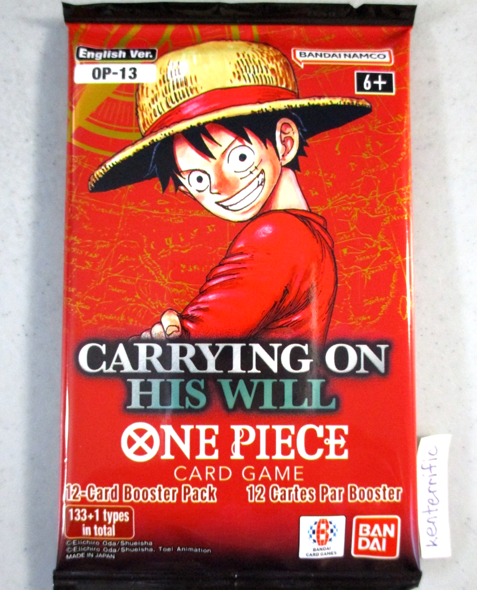 Carrying On His Will Booster Pack One Piece Card Game OP-13