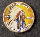 Colorized Kennedy Half Dollar Legends Of The West Sitting Bull Free Shipping