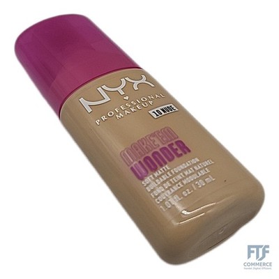 NYX Professional Makeup Make 'EM Wonder Foundation, 24H Soft Matte Aufbaubare Fo