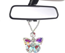 Crystal Butterfly Car Hanging Ornament, Sun Catcher Lucky Color: Ab butterfly
