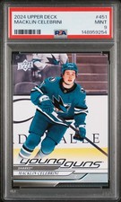 2024-25 Upper Deck Series 2 MACKLIN CELEBRINI #451 PSA 9 San Jose Sharks