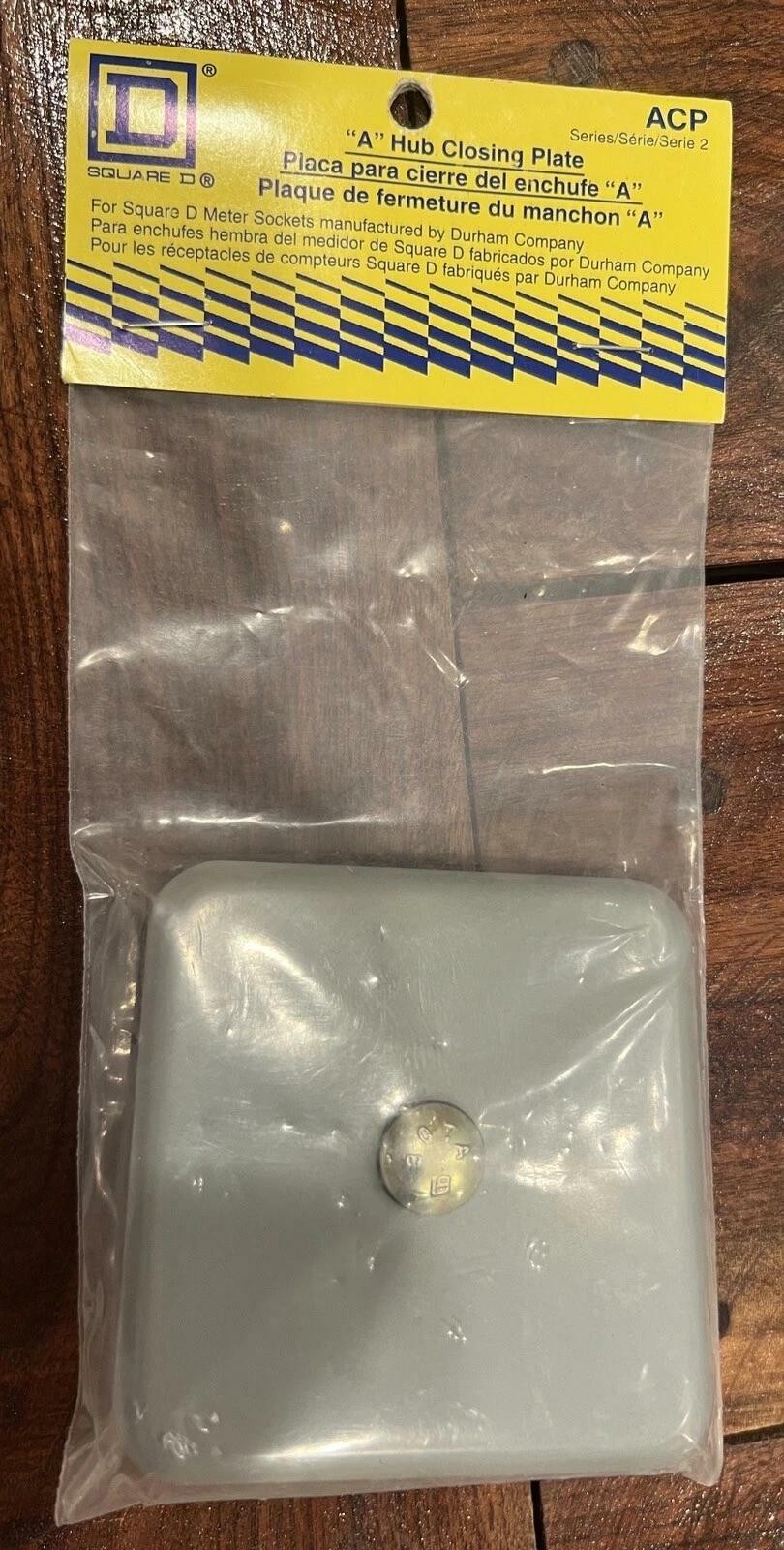 Square D Electric, ~ "A" Hub Closing Plate, series 2, ACP, made in USA, #73539