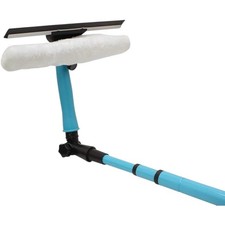3.25m Telescopic Window Cleaner Extendable Handle Cleaning Tool Squeegee Wiper