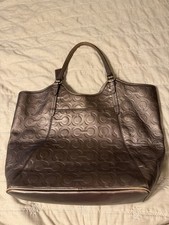 COACH PEYTON OP ART EMBOSSED PATENT TOTE
