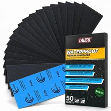 Aqua Maxx Wet Dry Sandpaper Sheets 400 Grit 50 Pack Waterproof Aqua Maxx Wet Dry Sandpaper Sheets 400 Grit 50 Pack Waterproof