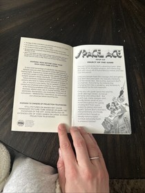 Sega CD Manual Only Space Ace W/Reg Card 