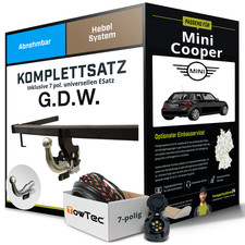 Anhängerkupplung abnehmbar für MINI Cooper +E-Satz Set NEU