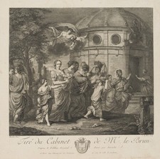 WIT (*1744) di FLÉMAL (*1614), donna con fiori al tempio, ruota. Barocco