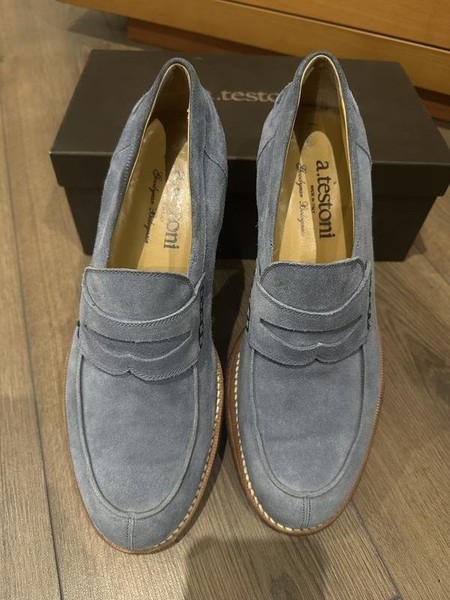 Men A. Testoni Heels Blue 41
