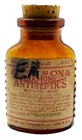 2" Yellow-Amber Poison Bottle. Embossed: POISON 2x. Label. 1890-early 1900s. — photo 1