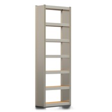 Archivregal mit Seitenwand, Aktenregal / 2.500 x 875 x 300 mm, 7 Böden a 250 kg