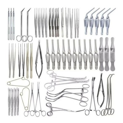 Major Vascular Surgery Specialty Surgical Instrument Set of 60 Pcs