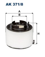 Luftfilter Filtron Ak 371/8 Filtereinsatz FüR Audi B8 A4 8K2 A5 8K5 8T3 Q5 8TA