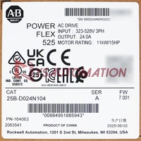 2025 New Allen-Bradley 25B-D024N104 PowerFlex 525 11kW (15Hp) AC Drive Variable