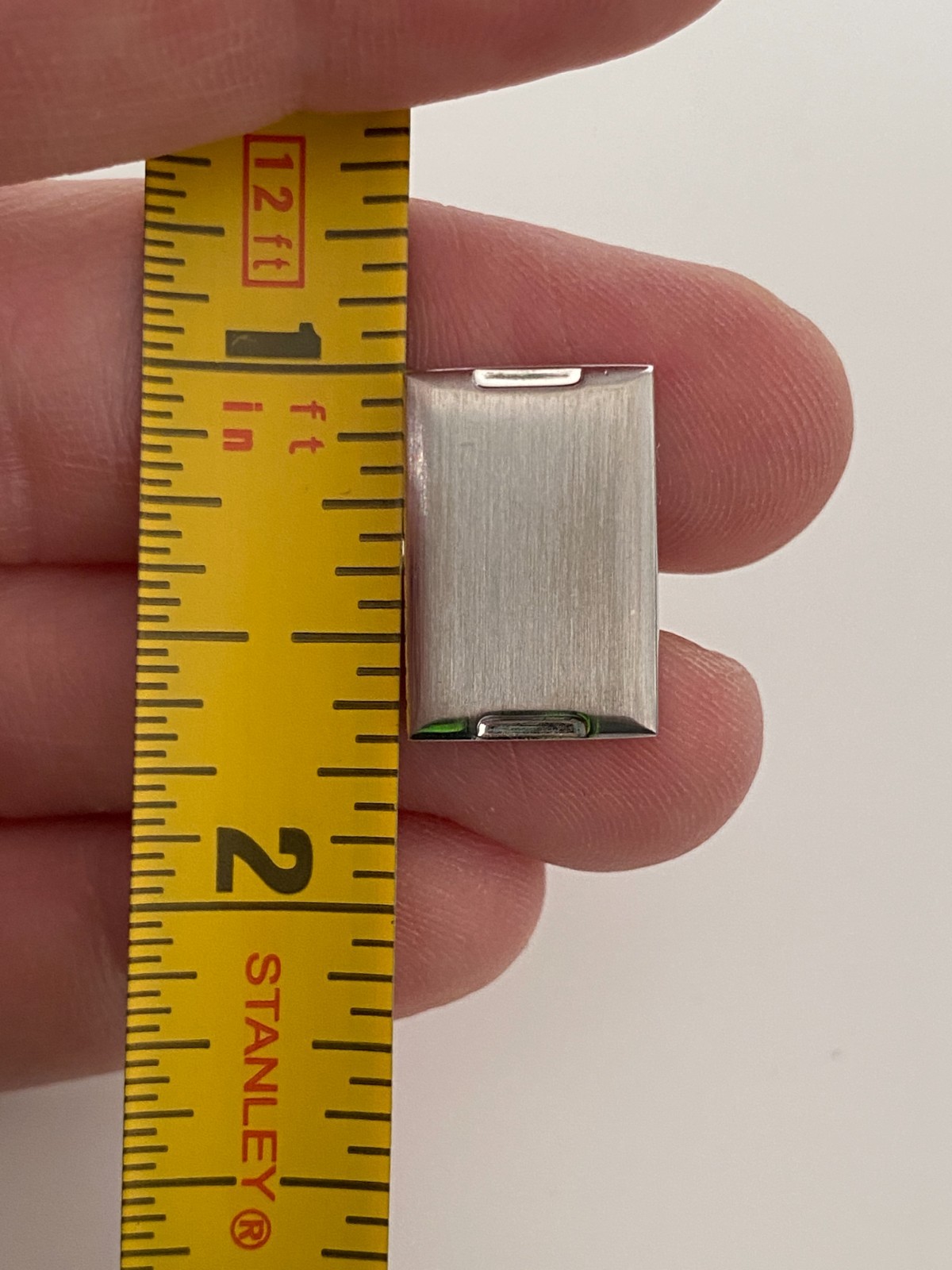 Geoffrey Beene Silver Tone Rectangular Cufflinks … - image 3