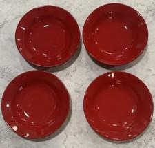 Waechtersbach Germany Cherry Red Fun Factory Soup Pasta Bowls 8 3/8”